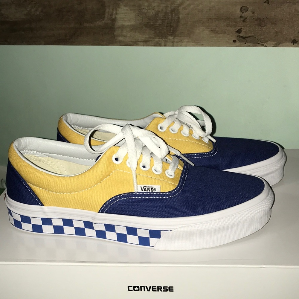Vans Yellow and Blue Sneakers